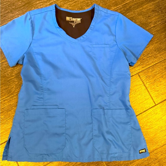 Grey’s Anatomy blue scrubs good used condition. size M. - Picture 1 of 6